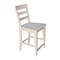 International Concepts Java Counter Height Stool, 24" Seat Height, Unfinished S-192 - alternate 4